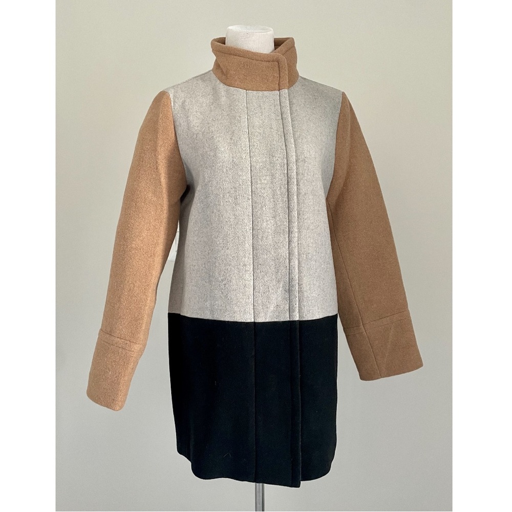 J.Crew Factory Colorblock City Coat - Picture 13 of 15